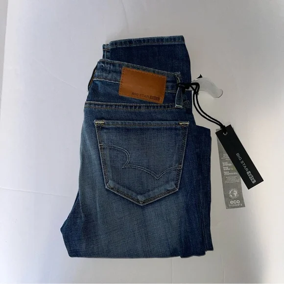 NWT Big Star - Kate Mid Rise Straight Jeans Sz 25 - Picture 3 of 8